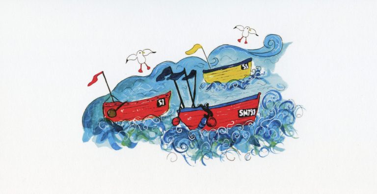 'Fishing Boats' by LoulaBelle